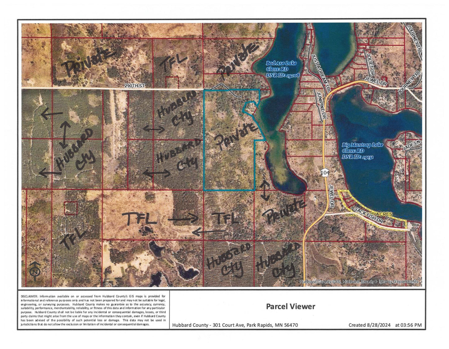 TBD 290th Street , Park Rapids, MN 56470