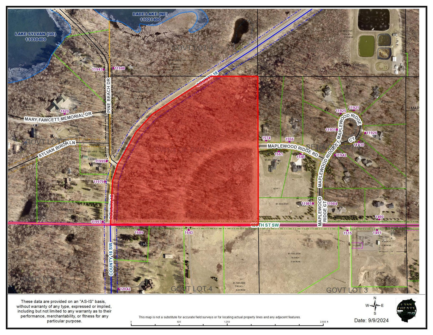 TBD County 18 SW and 120th Street SW , East Gull Lake, MN 56401