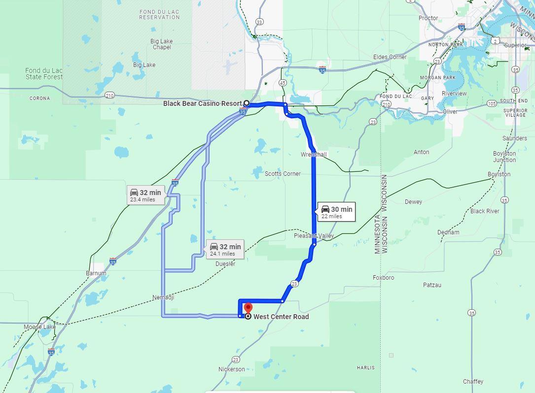 XX40 acres W Center Road , Clear Creek Unorg. Terr., MN 55707