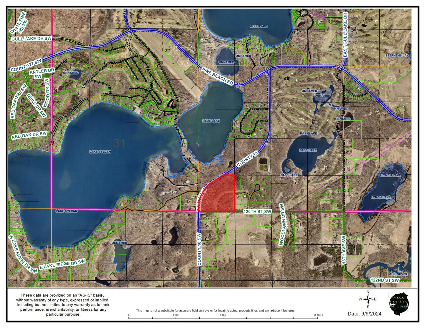 TBD County 18 SW and 120th Street SW , East Gull Lake, MN 56401