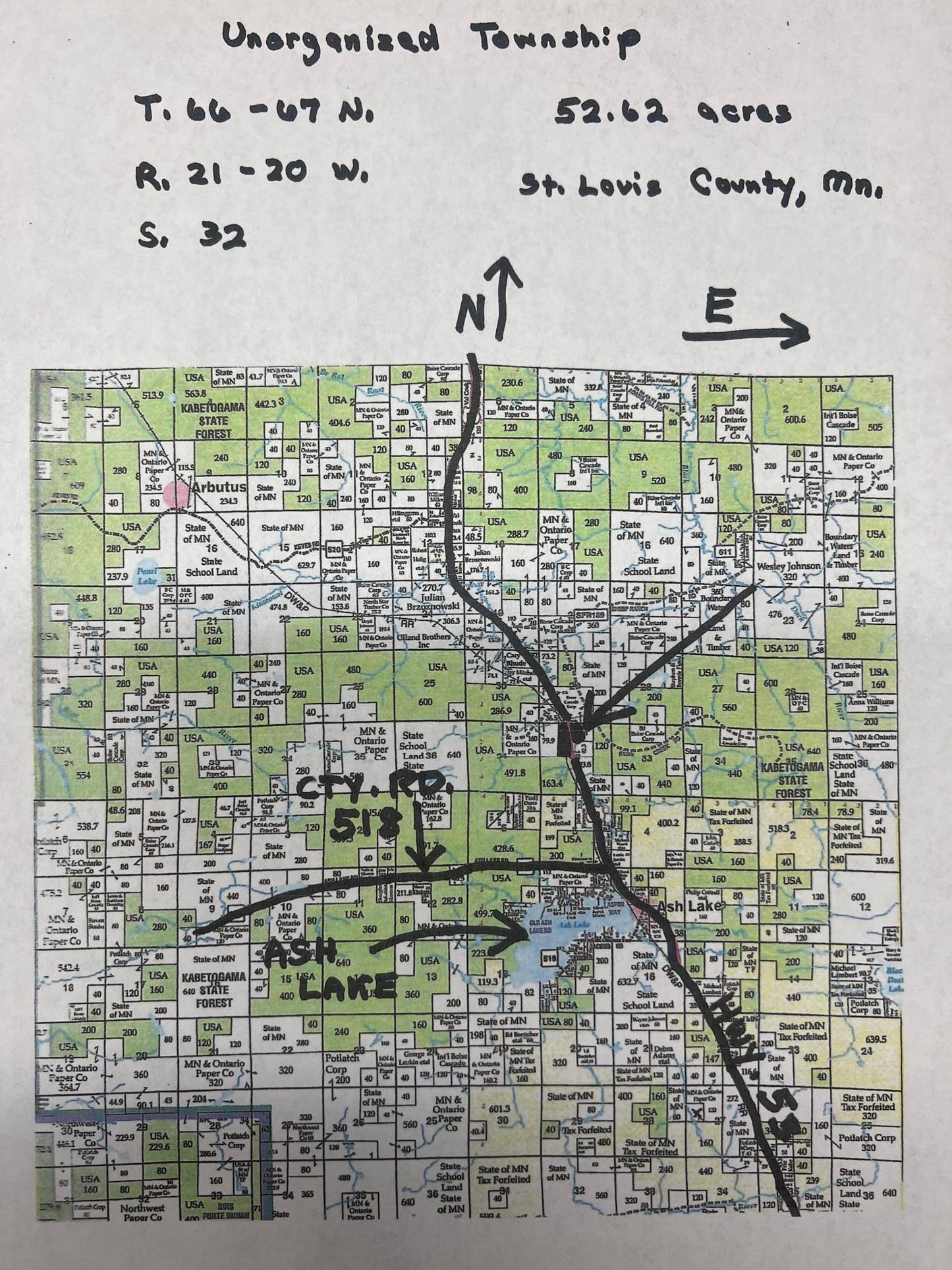 XXX Highway 53 , Orr, MN 55771